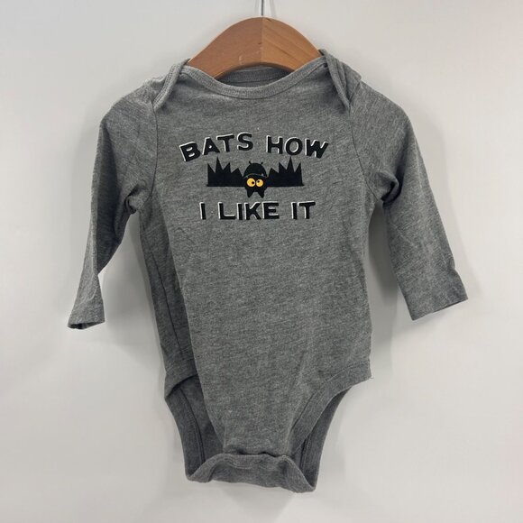 Old Navy Halloween 3-6M Baby Bodysuit "Bats How I Like It" - Picture 1 of 4
